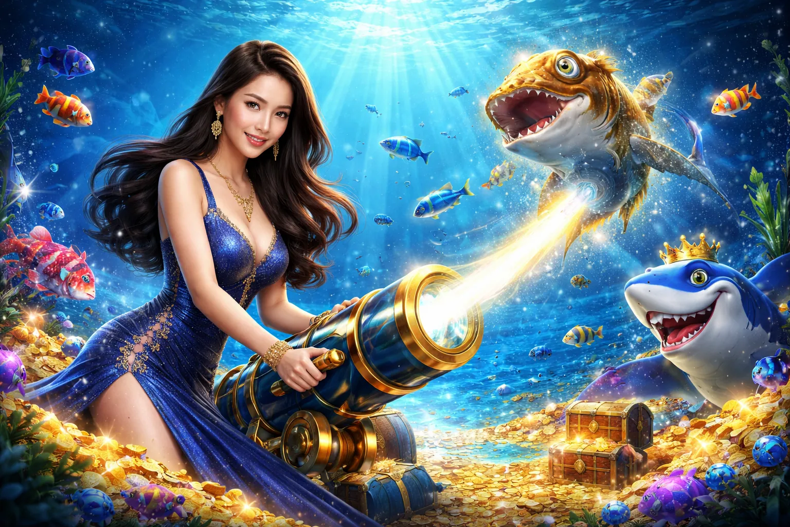 Thế giới đại dương sống động trong game bắn cá dt88